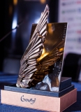 Зеркало для приза  VII Международного кинофестиваля имени А. Тарковского «Зеркало»,              полированная нержавеющая сталь