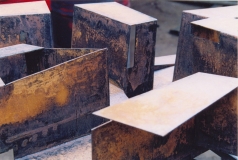 Макет (фрагмент)<br />сталь, декоративная обработка